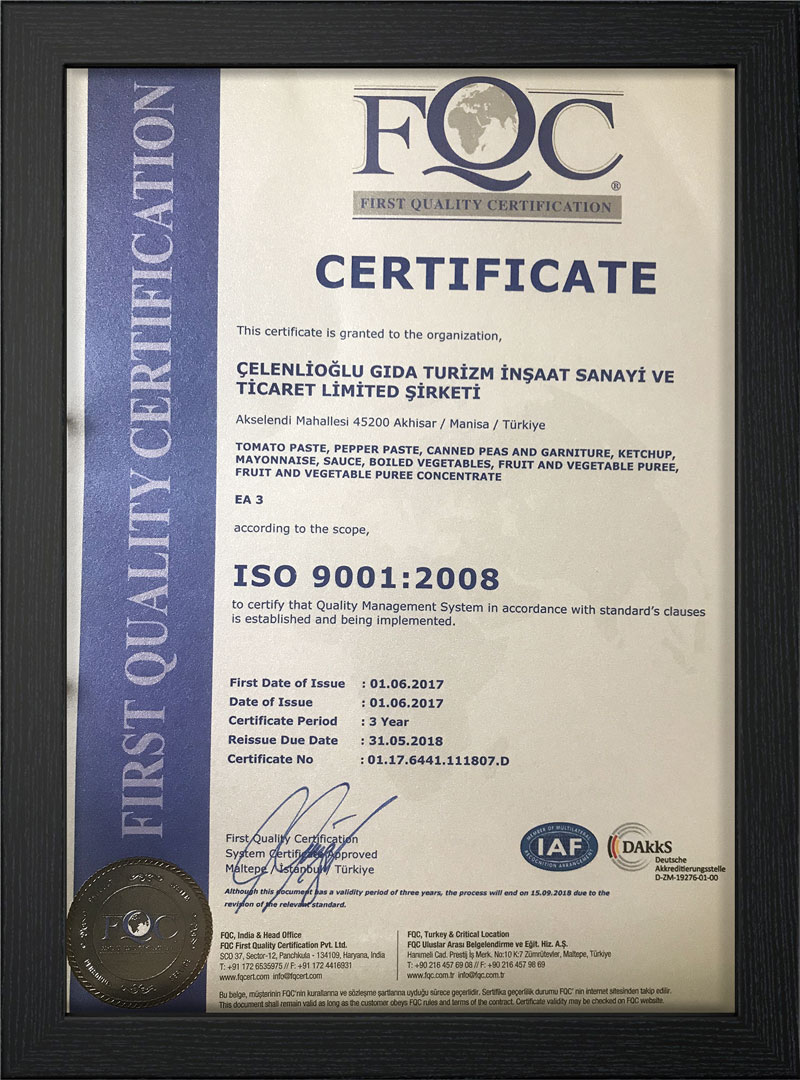 Iso 9001:2008 - Scope