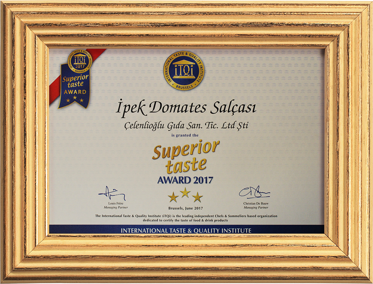 Üstün Lezzet Ödülü - İpek Salça